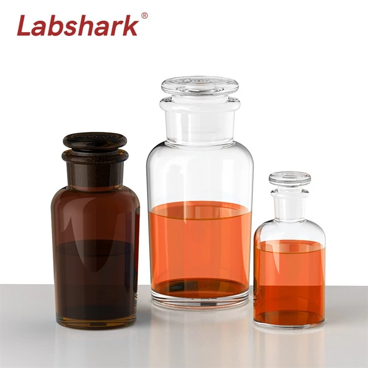 Lab Wide Mouth Frosted Glass Reagent Bottle