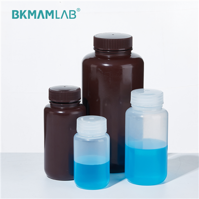 Klar brun Lab HDPE PP prøveudtagningsflaske